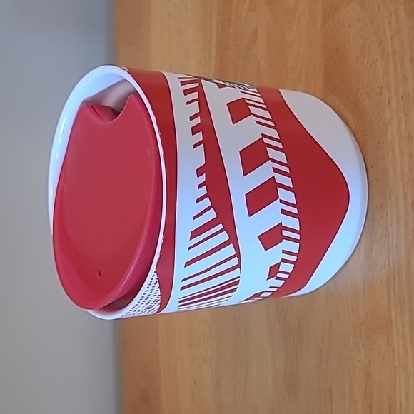 STARBUCKS 2021 Limited Edition Holiday Christmas Ceramic Tumbler Mug with Lid - Picture 4 of 11